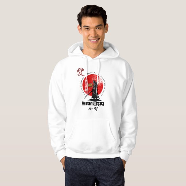 Samurai Spirit – Epic Japanese Warrior Anime Graph Hoodie (Front Full)