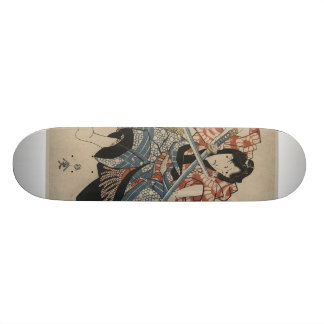 Samurai Sword Fight circa 1825 Skateboard