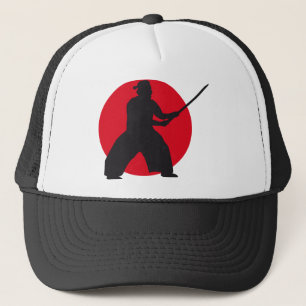 samurai sword trucker hat
