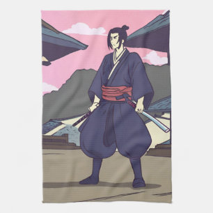 samurai tea towel