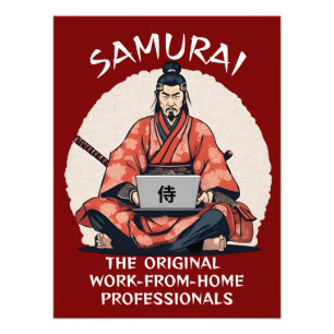 Samurai: The Original Work-From-Home Professionals Photo Print