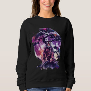 Samurai Tiger Artwork Japanese Ninja Tiger Japanes Sweatshirt