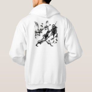 Samurai vs Ninja: Epic Duel Sumi-e Art Hoodie