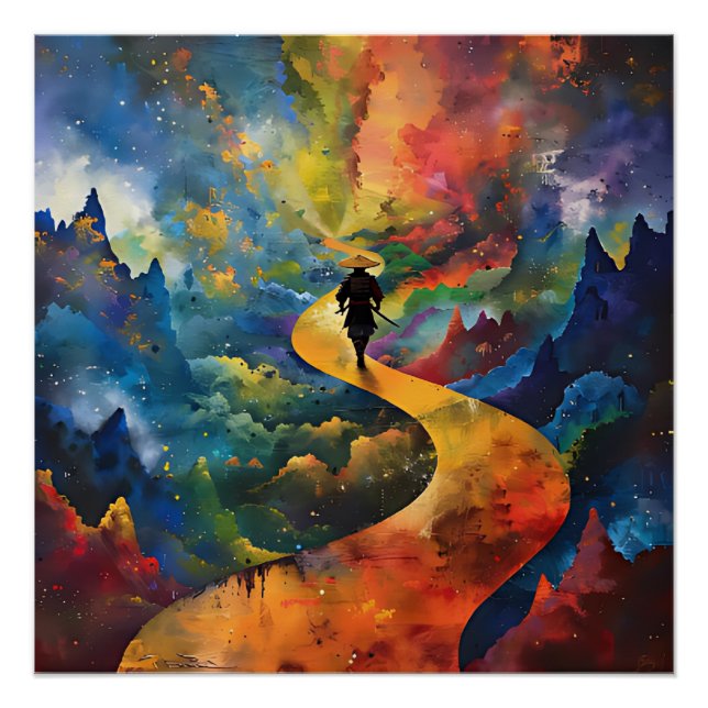 samurai walks poster (Front)