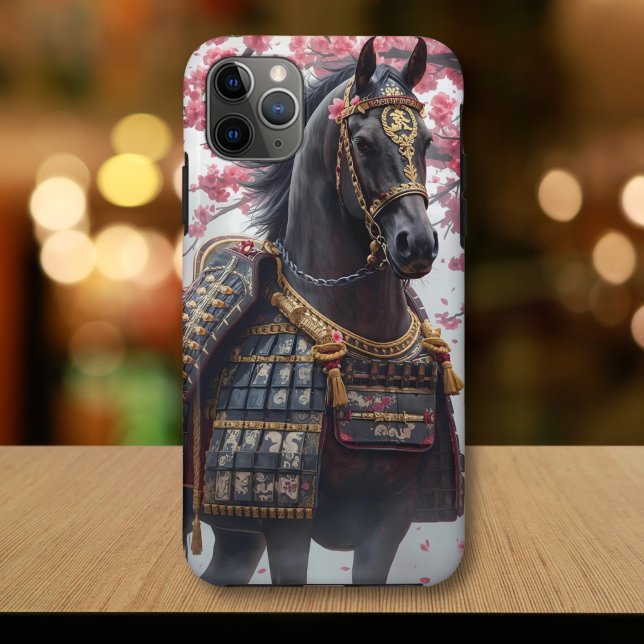 Samurai War Horse with Cherry Blossoms Case-Mate iPhone Case (Creator Uploaded)