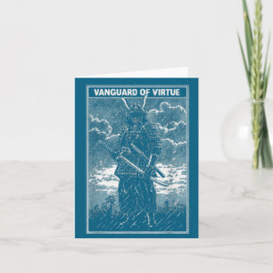 Samurai Warrior Art Streetwear Japanese Men Women Card