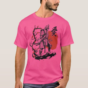 Samurai Warrior bushido code Japanese Culture red T-Shirt
