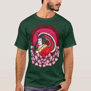 Samurai Warrior Bushido Code Japanese Swordsgirl V T-Shirt