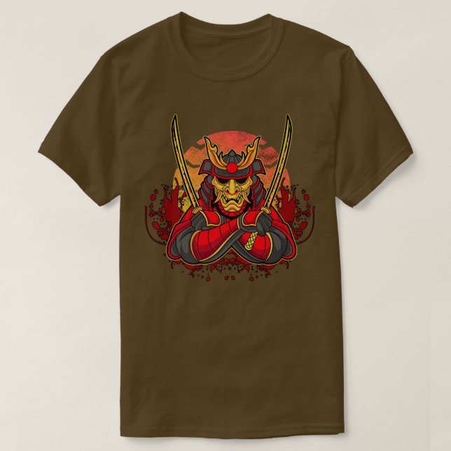 Samurai Warrior Bushido Code Japanese Swordsmen Vi T-Shirt (Design Front)