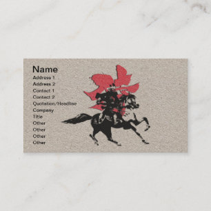 Samurai Warrior Business Card