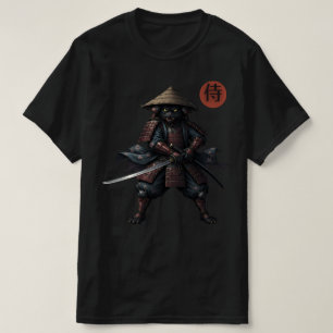 Samurai Warrior Cat T-Shirt