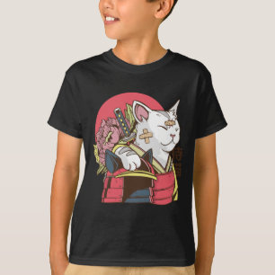 Samurai Warrior Cat T-Shirt