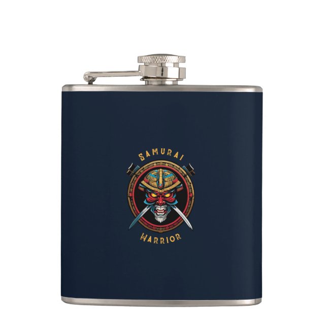 Samurai Warrior Flask (Front)