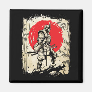 Samurai Warrior Japanese Hero Japan Swordsmen Magnet