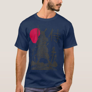 Samurai Warrior Japanese Kanji Japan (ART ON BACK) T-Shirt