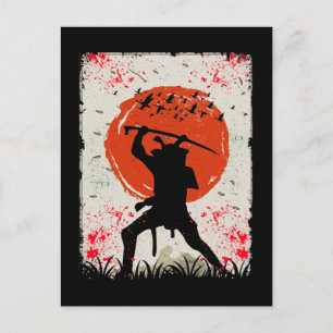Samurai Warrior Japanese Swordsman Postcard