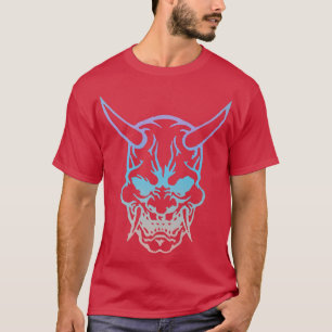 Samurai Warrior Mask, Hannya Oni Mask Japan Anime  T-Shirt