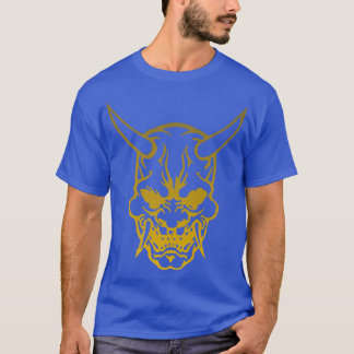 Samurai Warrior Mask, Hannya Oni Mask Japan Anime T-Shirt