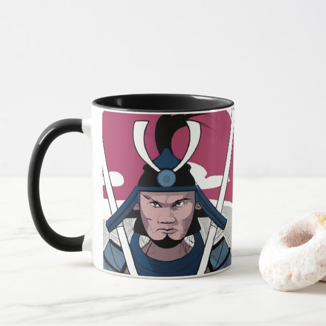 Samurai warrior mug (With Donut)