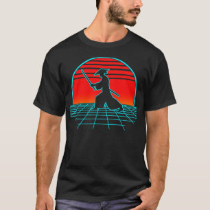 Samurai Warrior Retro Vintage 80s Bushido Lover T-Shirt