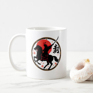 Samurai Warrior Rising Sun Mug