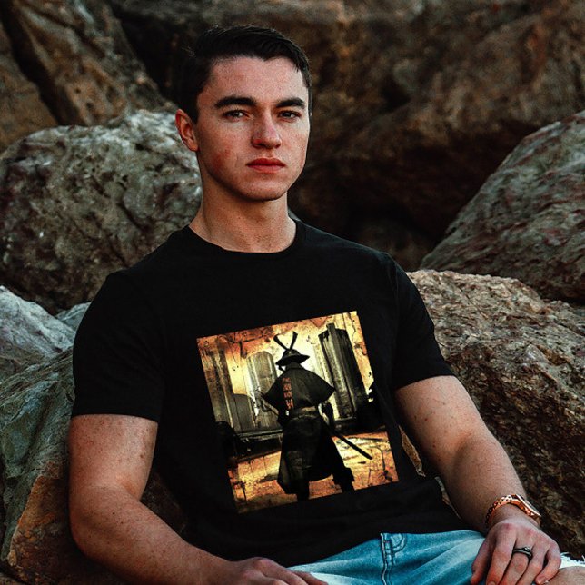 Samurai Warrior Stance Tee: Honour & Tradition T-Shirt (Creator Uploaded)