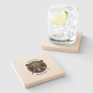 Samurai Warrior Stone Coaster