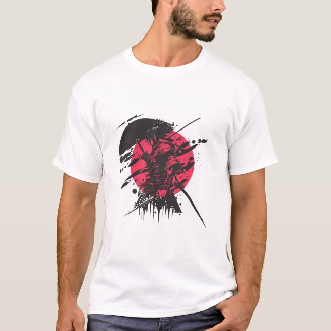 Samurai Warrior T-Shirt | Japanese Bushido Art* (Front)