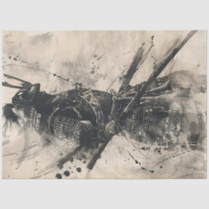 Samurai Warrior Tissue Paper