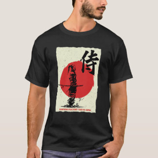 Samurai Warrior Tokyo Japan Bushido Japanese Kanji T-Shirt