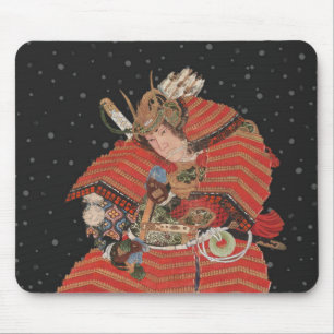 Samurai Warrior Vintage Japanese Art Mouse Mat