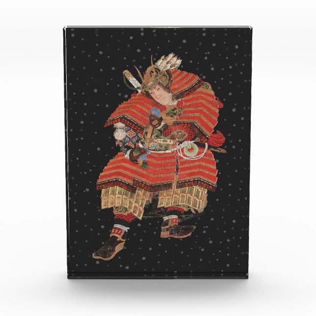Samurai Warrior Vintage Japanese Art Photo Block (Front)