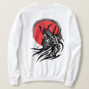 Samurai Warrior with Rising Sun Graphic T-Shirt Sweatshirt