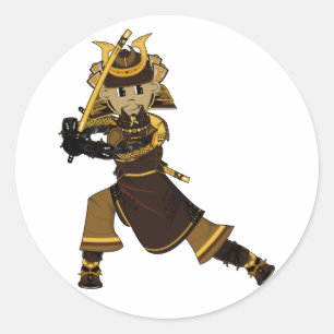 Samurai Warrior with Sword Sticker