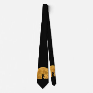 Samurai with Full Moon Tie