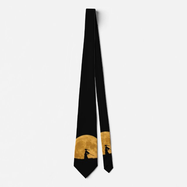 Samurai with Full Moon Tie (Front)