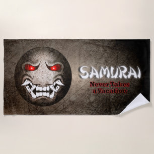 Samuraymoji Vintage Beach Towel