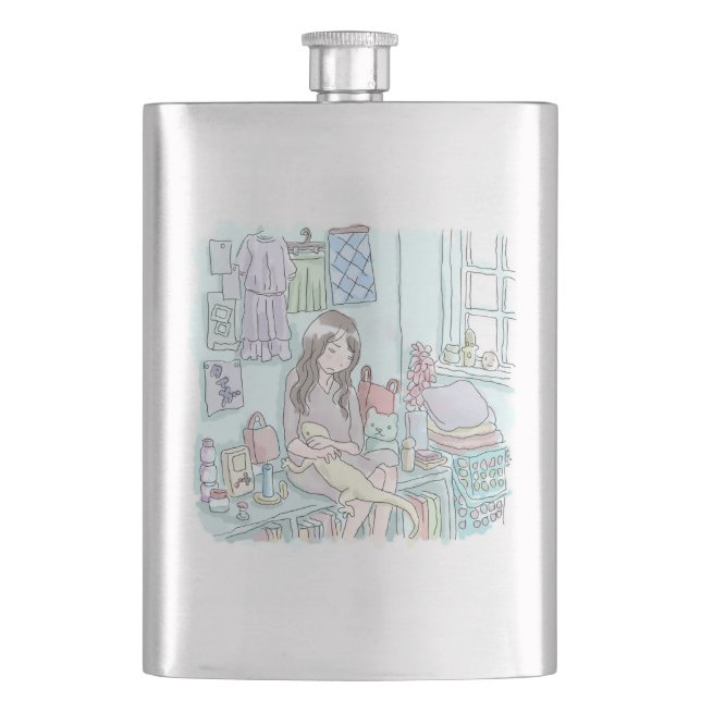 Samusaiji Hip Flask (Front)