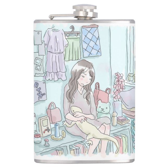 Samusaiji Hip Flask (Front)