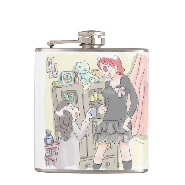 Samusajiri Hip Flask (Front)