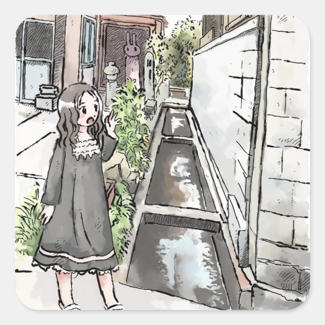 Samusi Square Sticker (Front)