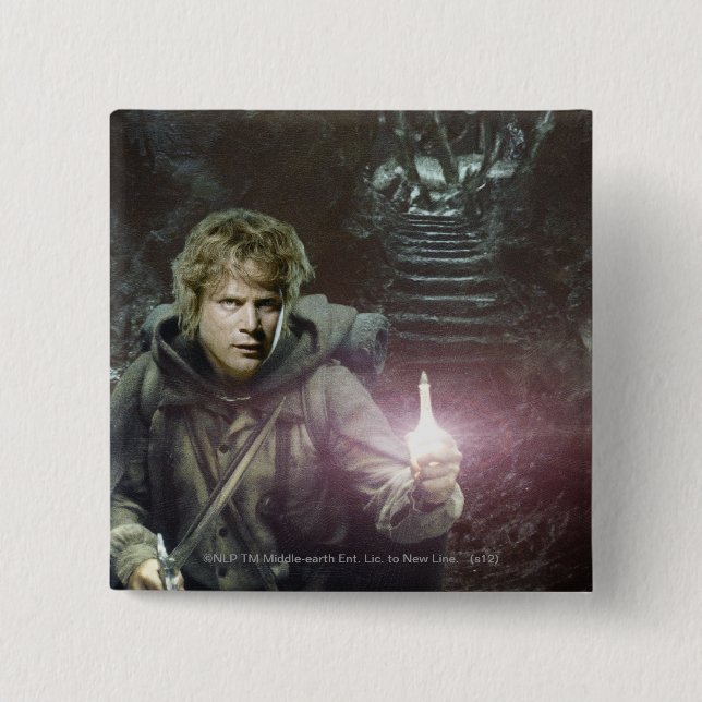 Samwise and SHELOB™ 15 Cm Square Badge (Front)