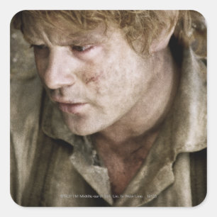 Samwise side face square sticker
