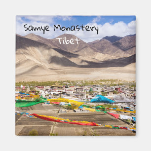 Samye monastery aerial view - Tibet, Asia Magnet