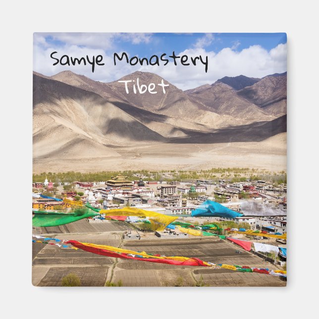 Samye monastery aerial view - Tibet, Asia Magnet (Front)