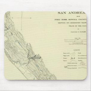 San Andreas Rift near Fort Ross Mouse Mat