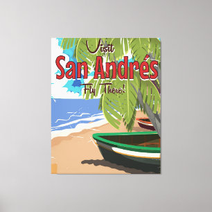 San Andrés vintage travel poster Canvas Print