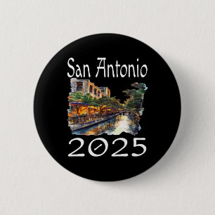 San Antonio 2025 Matching Family Vacation Group Ge 6 Cm Round Badge