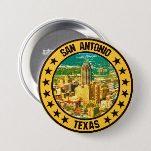 San Antonio 7.5 Cm Round Badge