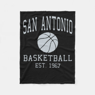San Antonio Basketball Fleece Blanket